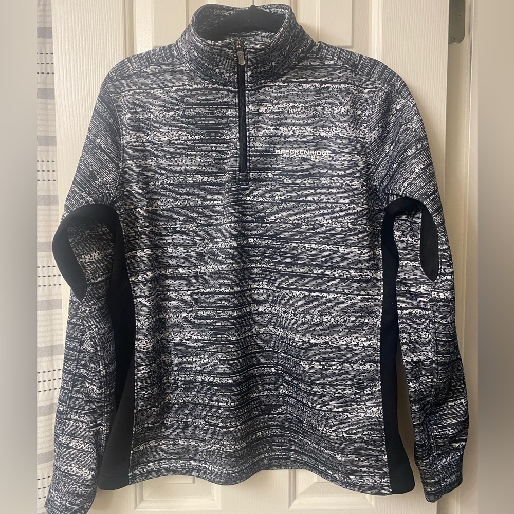 Outfitter Trading Co Performance Fleece Quarter Zip Breckenridge Colorado Size L